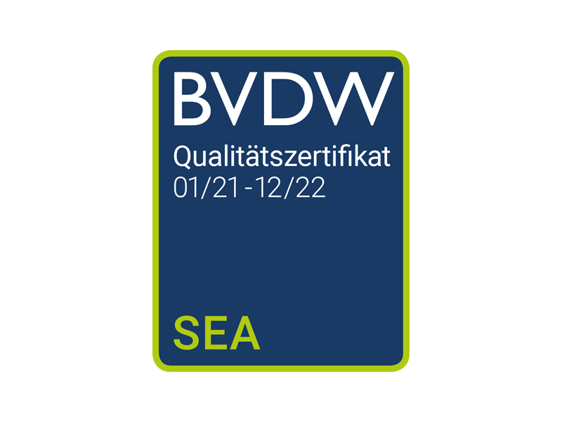 BVDW Zertifikat SEA Agentur The Boutique Agency